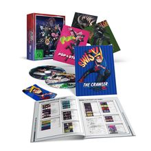 Box mit "My Hero Academia", FSK 12. Cover und Buch mit farbenfrohen Action-Helden, Storyboard-Illustrationen.