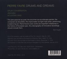 Pierre Favre (geb. 1937): Drums And Dreams, 3 CDs