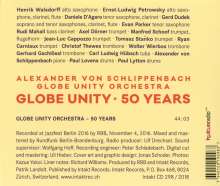 Alexander Von Schlippenbach (geb. 1938): Globe Unity: 50 Years - Jazzfest Berlin 2016, CD