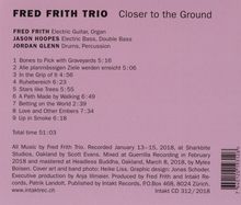 Fred Frith (geb. 1949): Closer To The Ground, CD