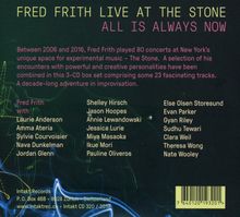Fred Frith (geb. 1949): Live At The Stone, New York - All Is Always Now, 3 CDs