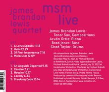 James Brandon Lewis (geb. 1983): MSM: Molecular Systematic Music (Live), 2 CDs