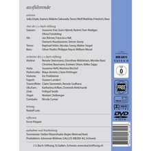 Johann Sebastian Bach (1685-1750): Bach-Kantaten-Edition der Bach-Stiftung St.Gallen - Kantate BWV 107, DVD