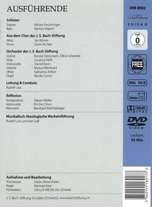 Johann Sebastian Bach (1685-1750): Bach-Kantaten-Edition der Bach-Stiftung St.Gallen - Kantate BWV 32, DVD