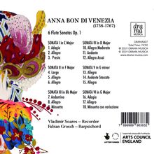 Anna Bon di Venezia (1738-1767): Cembalosonaten Nr.1-6, CD