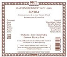 Gaetano Donizetti (1797-1848): Elvida, CD