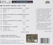 Giuseppe Tartini (1692-1770): Symphonie A-Dur, CD