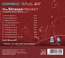 Richard Strauss (1864-1949): The Richard Strauss Project - Sämtliche Werke für Klavier solo Vol.1, CD