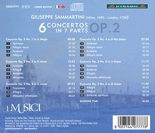 Giuseppe Sammartini (1695-1750): Concerti op.2 Nr.1-6, CD