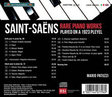 Camille Saint-Saens (1835-1921): Seltene Klavierwerke, CD