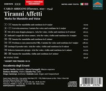 Carlo Arrigoni (1697-1744): Arien "Tiranni Affetti", CD