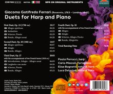 Giacomo Gotifredo Ferrari (1763-1842): Duette für Harfe &amp; Klavier Nr.1-4, CD