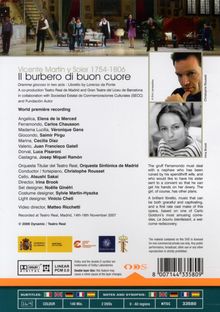 Vicente Martin y Soler (1754-1806): Il Burbero Di Buon Cuore, 2 DVDs