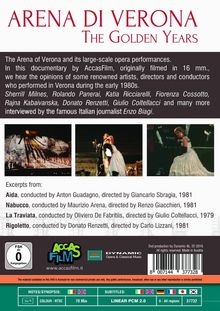 Arena Di Verona - The Golden Years, DVD