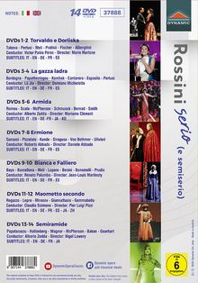 Gioacchino Rossini (1792-1868): 7 Complete Operas - Rossini serio (e semiserio), 14 DVDs