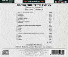 Georg Philipp Telemann (1681-1767): Suite für Flöte &amp; Streicher a-moll, CD