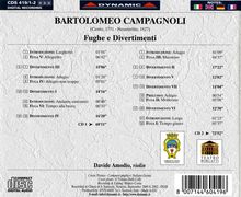 Bartolomeo Campagnoli (1751-1827): Fugen &amp; Divertimenti für Violine solo, 2 CDs