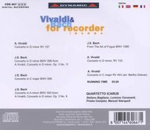 Quartetto Icarus - Vivaldi &amp; Bach for Recorder, CD