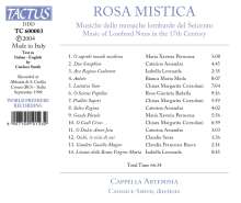 Rosa Mistica - Musik aus Nonnenklöstern der Lombardei (1600), CD
