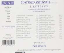 Costanzo Antegnati (1549-1624): Intavolatura de Ricercari d'Organo op.16, CD