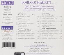 Domenico Scarlatti (1685-1757): Cantate da Camera Nr.4,6-8, CD