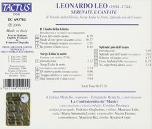 Leonardo Leo (1694-1744): Kantate "Sorge Lidia la Notte", CD