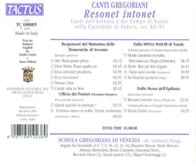 Canto Gregoriano - Resonet intonet, CD