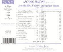 Ascanio Maione (1570-1627): Partiten Nr.1-20, CD