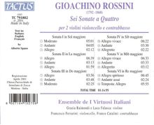 Gioacchino Rossini (1792-1868): Streichersonaten Nr.1-6, CD