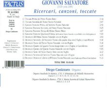 Giovanni Salvatore (1610-1688): Orgelwerke, CD