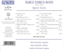 Marco Enrico Bossi (1861-1925): Orgelwerke, CD