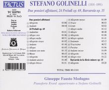 Stefano Golinelli (1818-1891): 24 Präludien op.69, CD