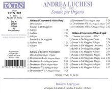 Andrea Lucchesi (1741-1801): Orgelsonaten &amp; Divertimenti, CD