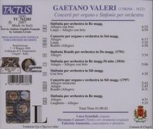 Gaetano Valeri (1760-1822): Sinfonien &amp; Concerti, CD