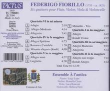 Federigo (Frederico) Fiorillo (1755-1823): Flötenquartette, CD