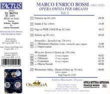 Marco Enrico Bossi (1861-1925): Orgelwerke Vol.1, CD