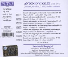 Antonio Vivaldi (1678-1741): Oboenkonzerte RV 447,450,453,457,534-536, CD