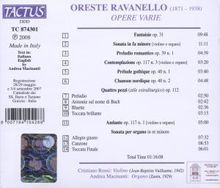 Oreste Ravanello (1871-1938): Orgelwerke, CD