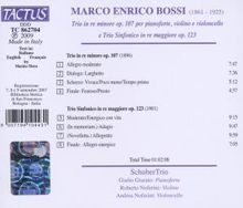 Marco Enrico Bossi (1861-1925): Klaviertrios opp.107 &amp; 123, CD
