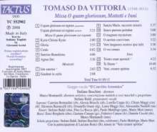 Tomas Luis de Victoria (1548-1611): Missa "O quam gloriosum", CD