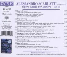 Alessandro Scarlatti (1660-1725): Sämtliche Werke für Tasteninstrumente Vol.3, CD