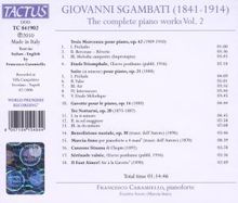 Giovanni Sgambati (1841-1914): Sämtliche Klavierwerke Vol.2, CD