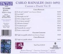 Carlo Rainaldi (1611-1691): Kantaten &amp; Duette Vol.2, CD