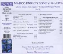 Marco Enrico Bossi (1861-1925): Orgelwerke Vol.5, CD