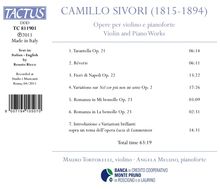 Camillo Sivori (1815-1894): Musik für Violine &amp; Klavier, CD