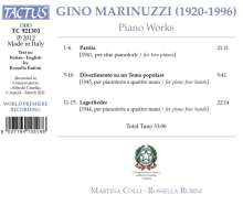Gino Marinuzzi (1882-1945): Klavierwerke, CD