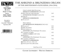 Die Ahrend- &amp; Brunzema-Orgel Oude Kerk in Amsterdam, CD
