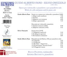 Guido Alberto Fano (1875-1961): Cellosonate d-moll, CD