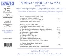 Marco Enrico Bossi (1861-1925): Orgelwerke Vol.13, CD