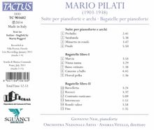 Mario Pilati (1903-1938): Suite für Klavier &amp; Streicher, CD